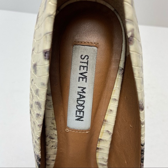 STEVE MADDEN Proto Snakeskin Pumps Women’s Size 9 - Picture 7 of 11